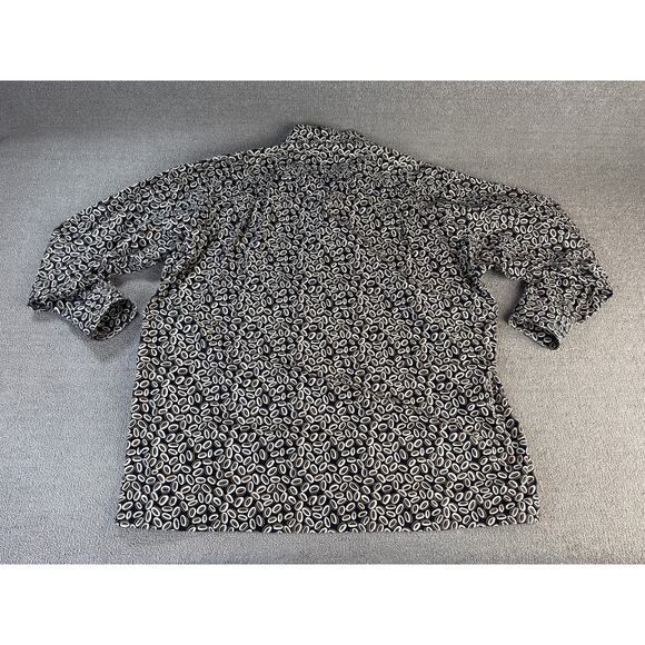 Maus & Hoffman Button Down Shirt Long Sleeve Retro Print Size XXL - Picture 2 of 10